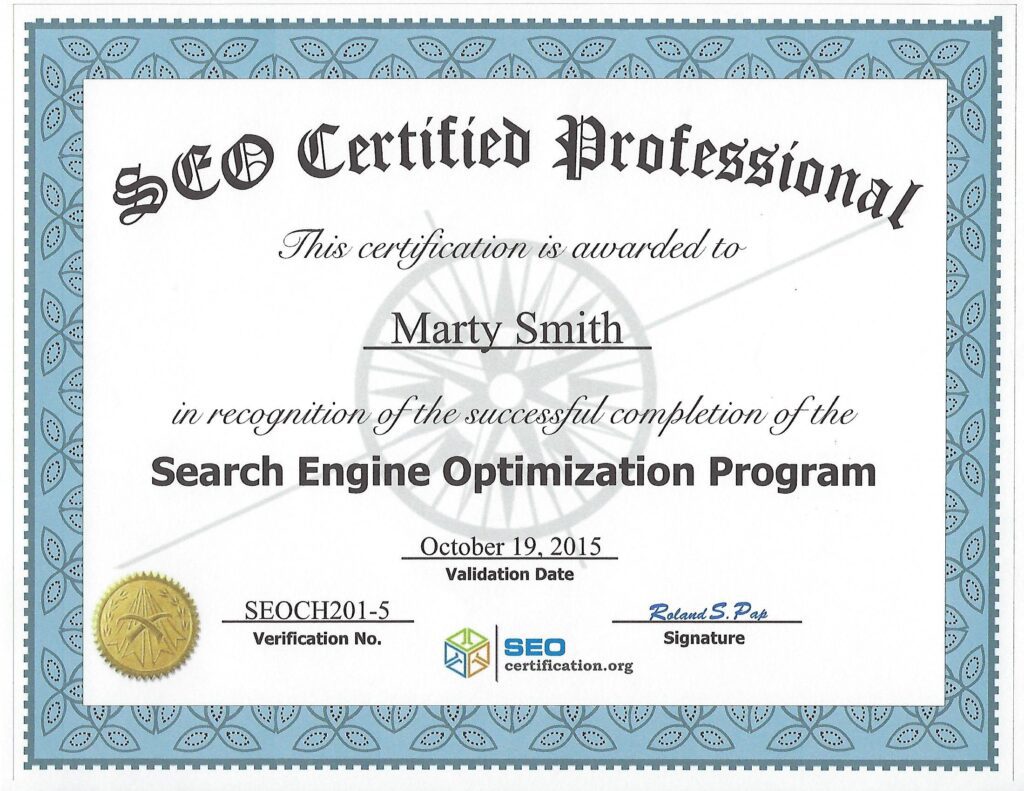 SEO Certificate