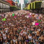 Thousands of people take to the streets in Mexico to celebrate International Women’s Day. 2 Thousands of people take to the streets in Mexico to celebrate International Women’s Day.