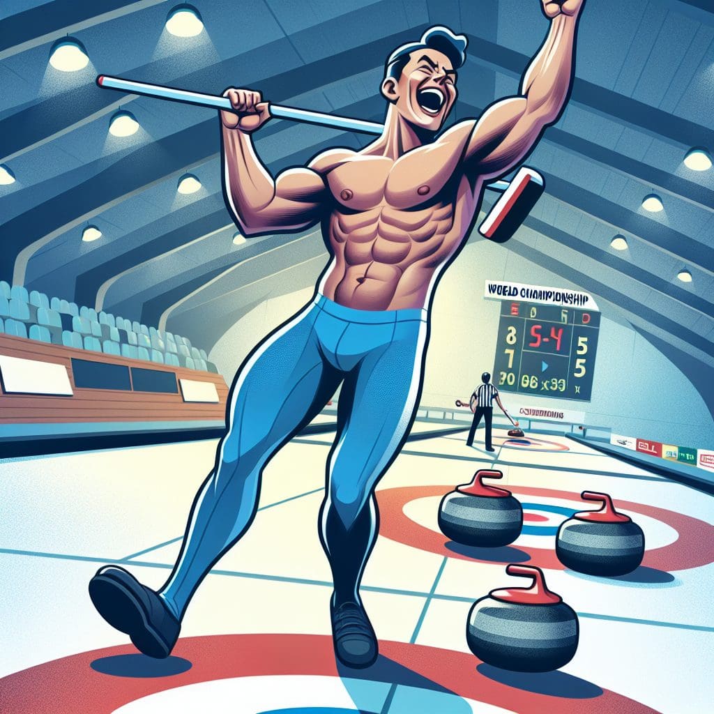 Thrilled Einarson begins world championship with a 7-5 victory against Sweden. 1 Thrilled Einarson begins world championship with a 7-5 victory against Sweden.