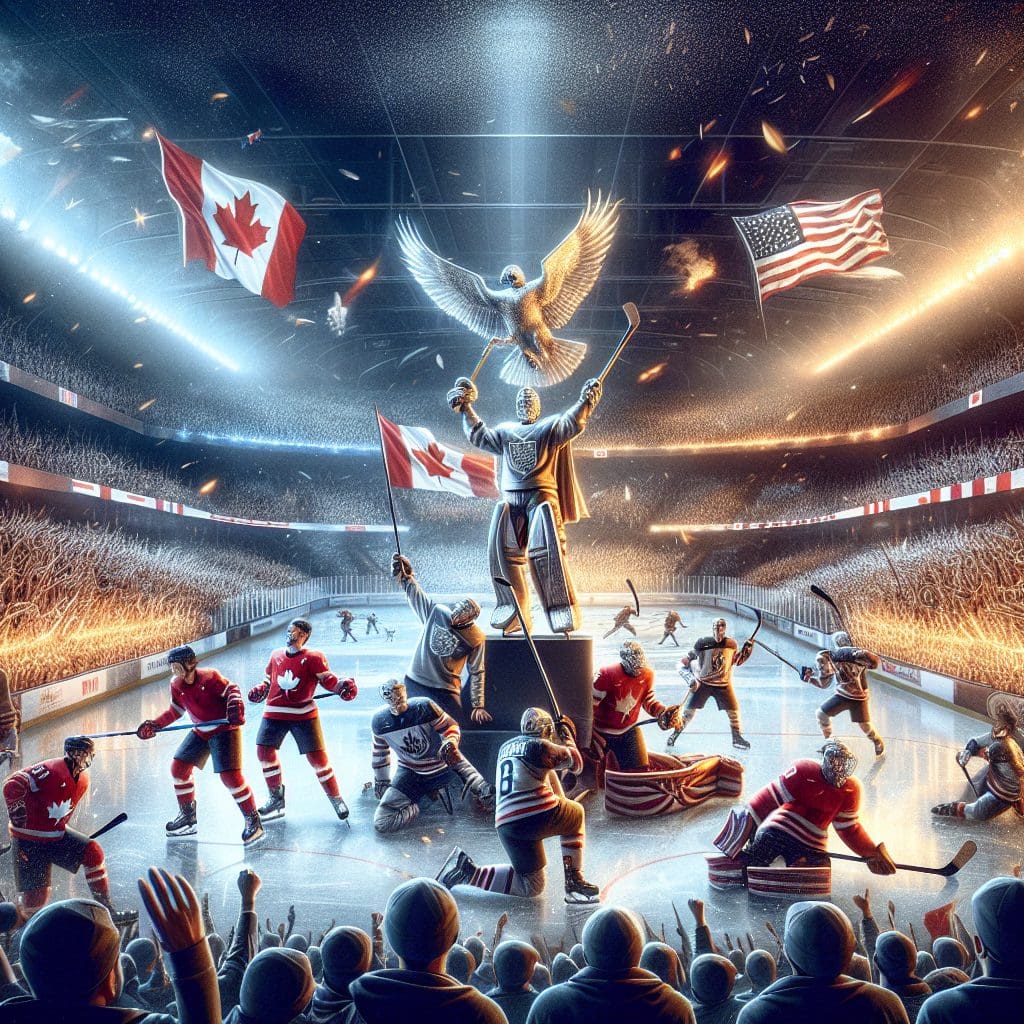 Canada secures silver in ice hockey as the United States clinches its fifth straight Paralympic gold. 1 Canada secures silver in ice hockey as the United States clinches its fifth straight Paralympic gold.