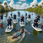Florida Police Utilize Paddleboards to Pursue Suspect Who Escaped into River 2 Florida Police Utilize Paddleboards to Pursue Suspect Who Escaped into River