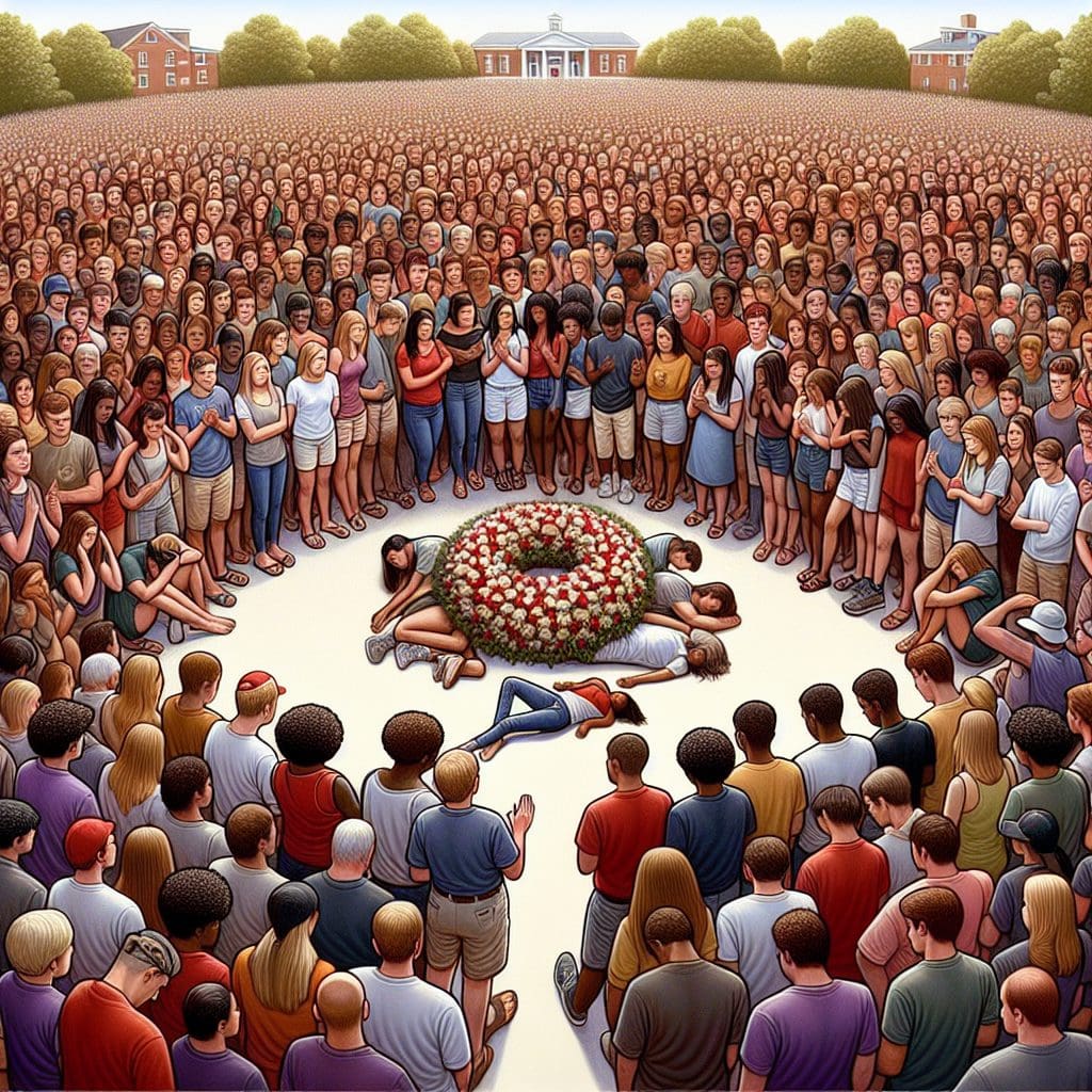 Jimmy Gracey's Memorial at the University of Alabama Draws Grieving Classmates 1 Jimmy Gracey’s Memorial at the University of Alabama Draws Grieving Classmates