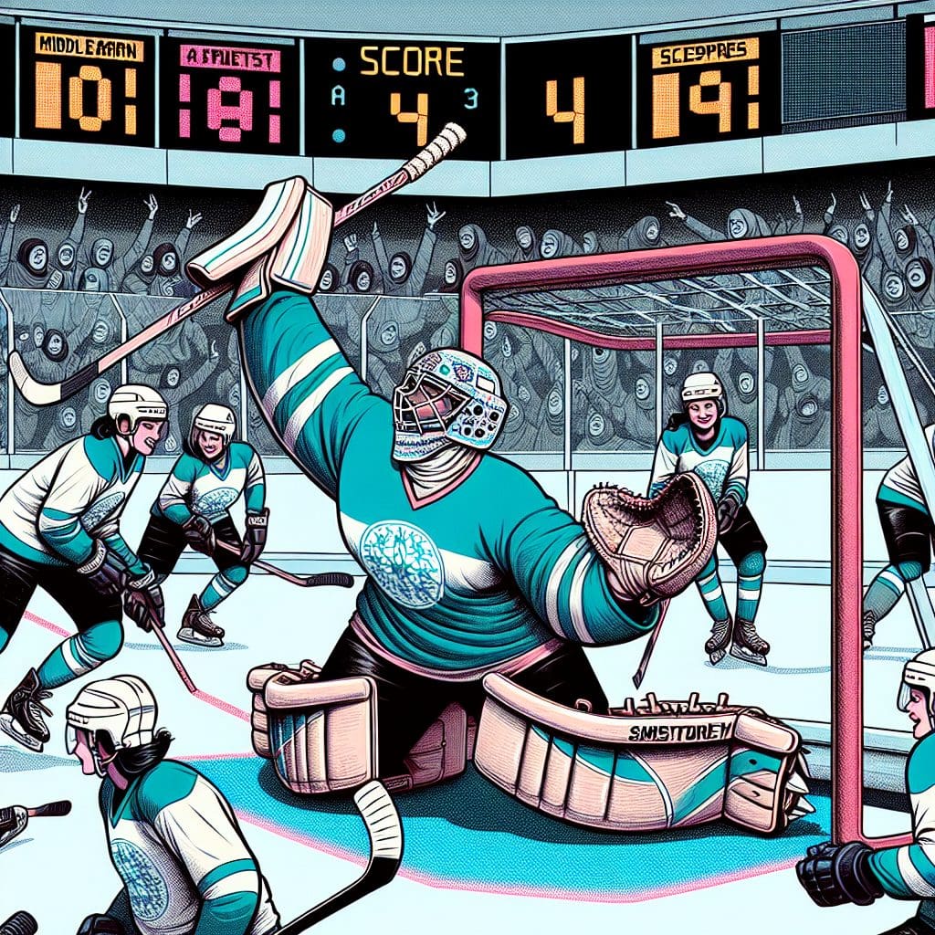 Aerin Frankel achieves third consecutive shutout as Fleet secures 4-0 victory against Sceptres. 1 Aerin Frankel achieves third consecutive shutout as Fleet secures 4-0 victory against Sceptres.